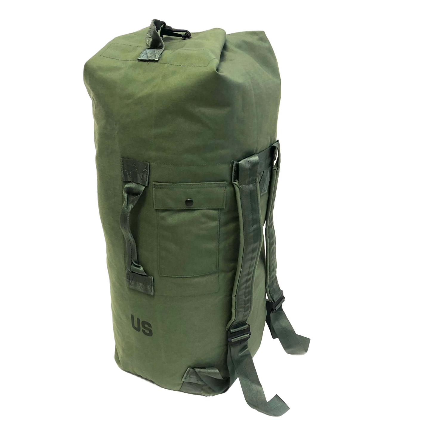 GI Style Top Load Canvas One Strap Duffle Bag