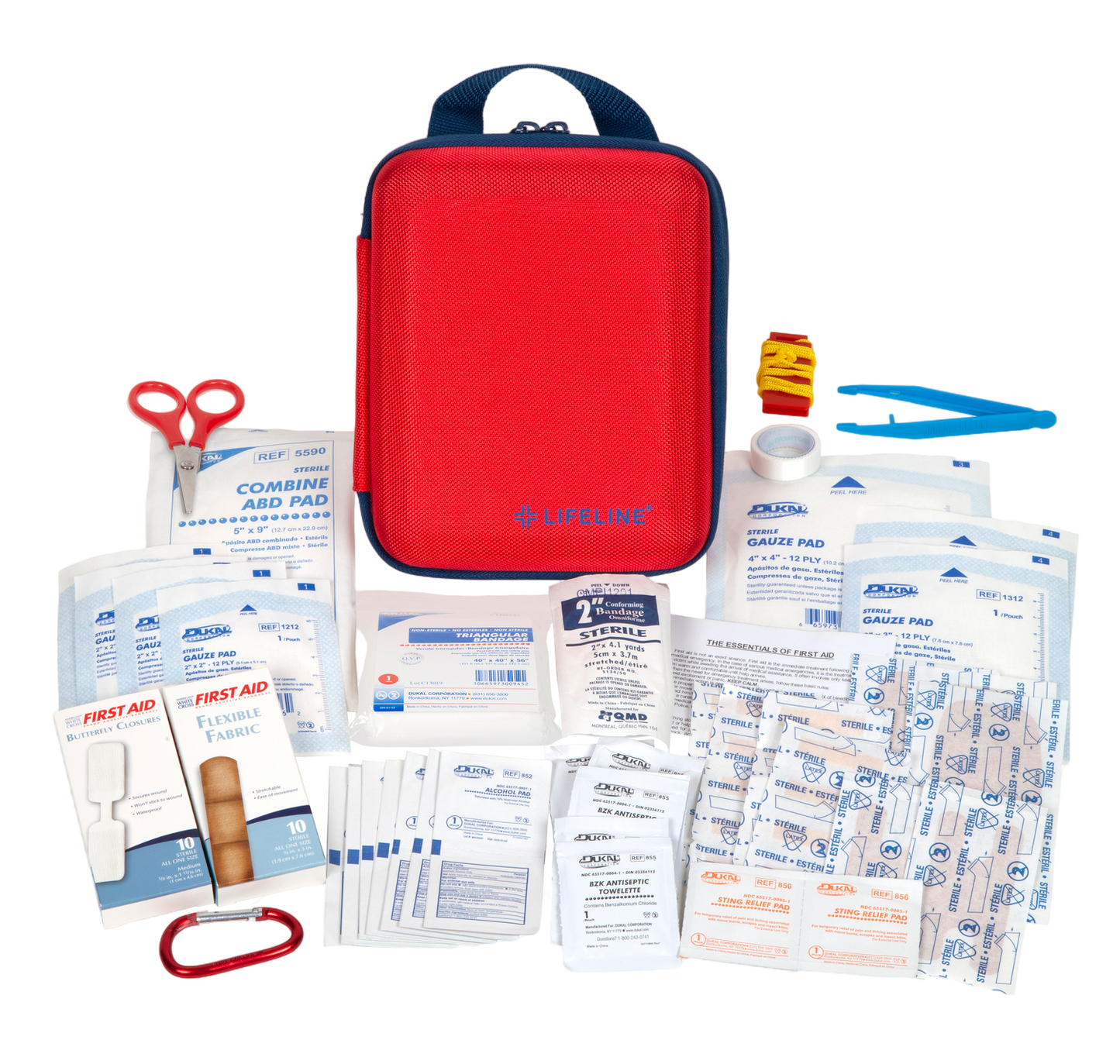 LARGE HARD-SHELL FOAM FIRST AID KIT