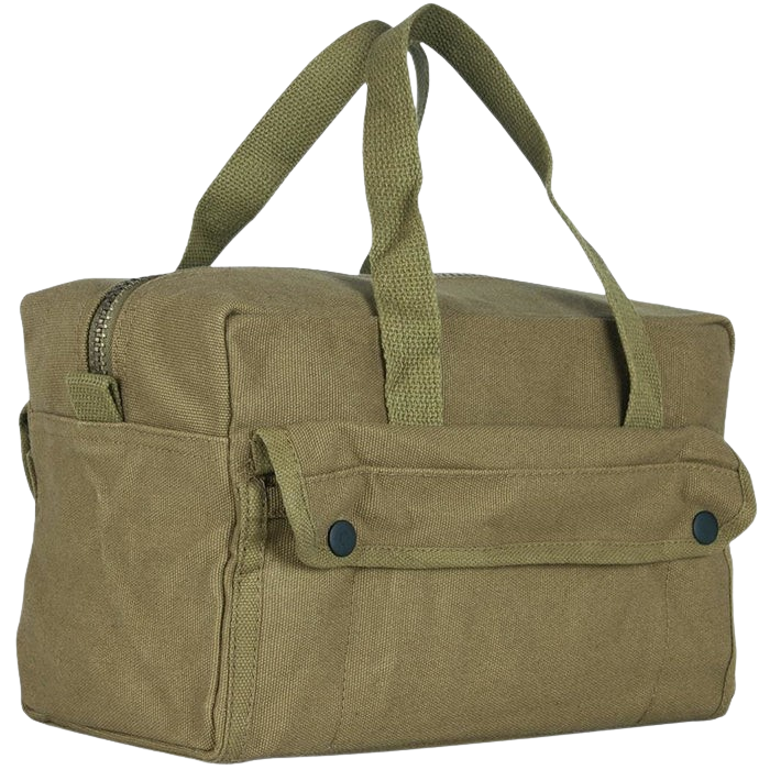 MECHANIC'S TOOL BAG WITH BRASS ZIPPER