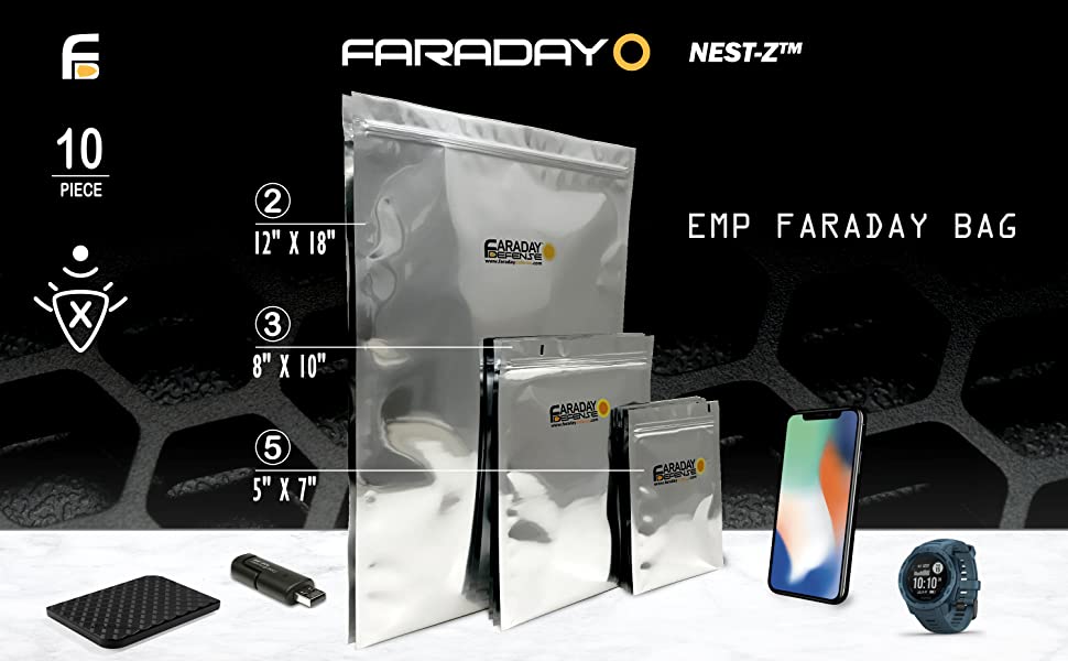 NEST-Z EMP 7.0 Mil Faraday Bag - Kits