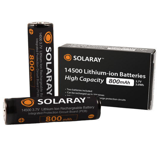 14500 Rechargeable Lithium-ion Batteries [2-Pieces]