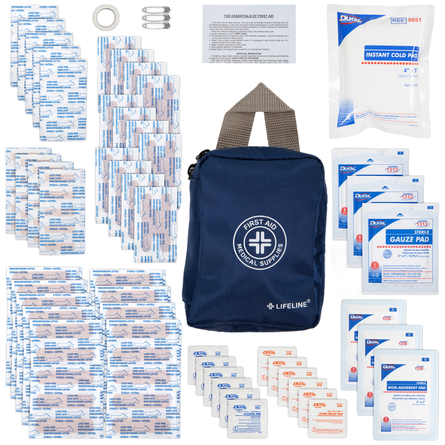 125 PIECE ESSENTIAL FIRST AID KIT