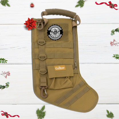 military Tactical Christmas Stocking Coyote, desert, tan salty seabag