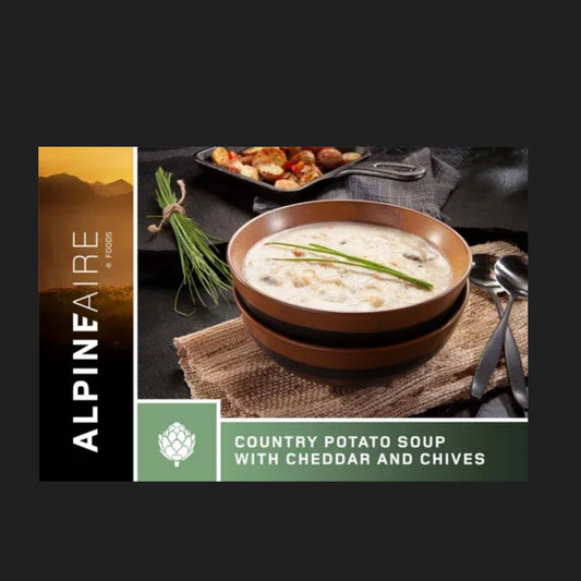 Country Potato Soup with Cheddar and Chives