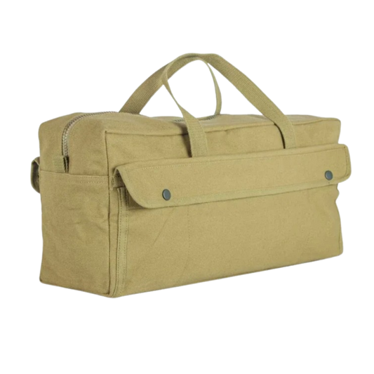 JUMBO MECHANIC'S TOOL BAG WITH BRASS ZIPPER