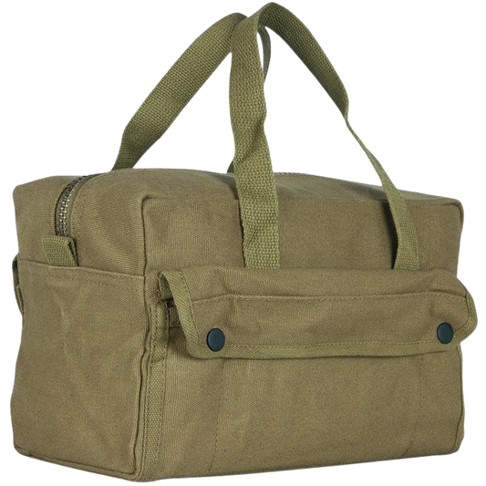 MECHANIC'S TOOL BAG WITH BRASS ZIPPER