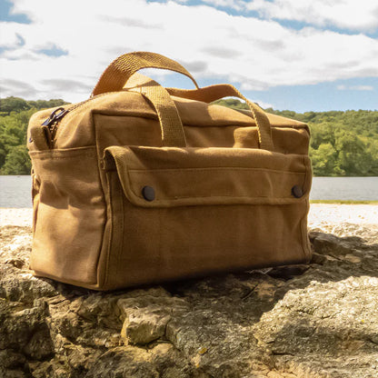 MECHANIC'S TOOL BAG WITH BRASS ZIPPER